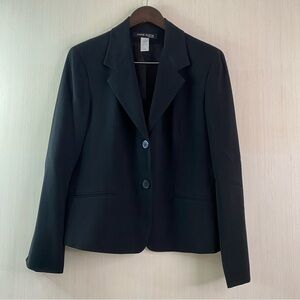 Anne Klein New York Women’s Notch Collar Two Button Chevron Pattern Blazer 12